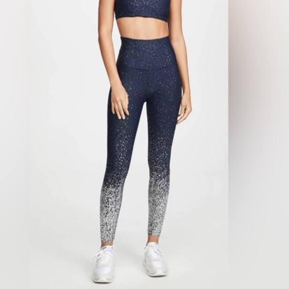 Beyond Yoga Alloy Ombre Women Leggings Blue Large Activewear Performance Travel - Picture 1 of 9